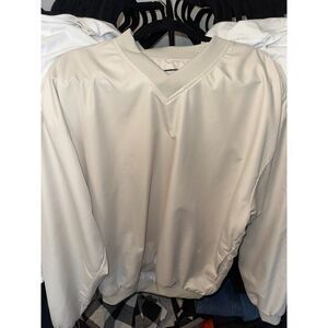 Vintage Men's L Pullover Sweater Beige Tee Large Tan ixspa Windbreaker